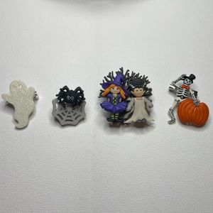 4 Hand-crafted Halloween Pins